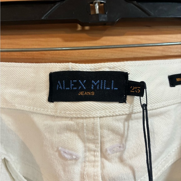 NWT Alex Mill Alex Wide Leg Jean in Sea Salt 25 - Picture 10 of 14